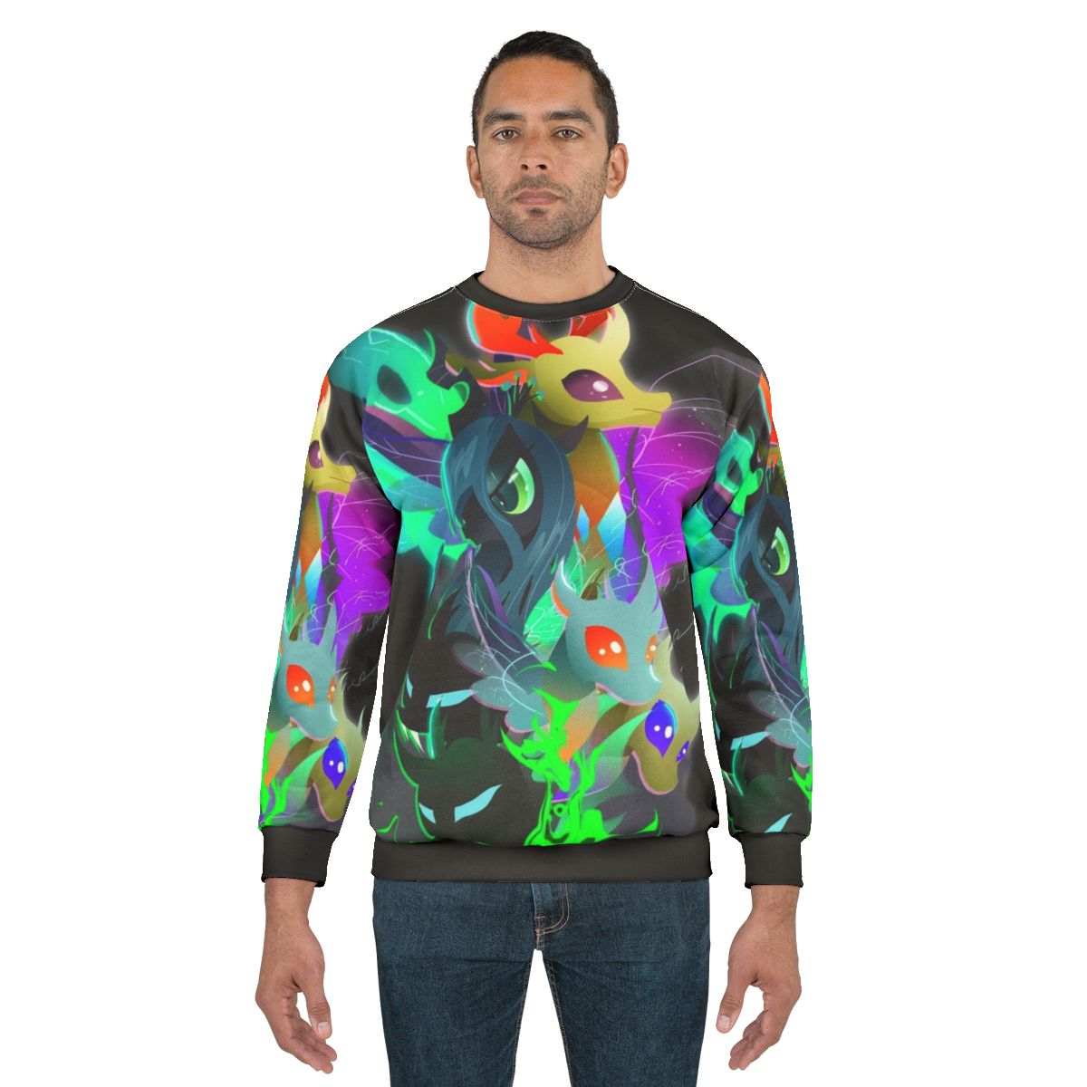The Changeling Queen and King Sweatshirt featuring characters from My Little Pony: Friendship is Magic