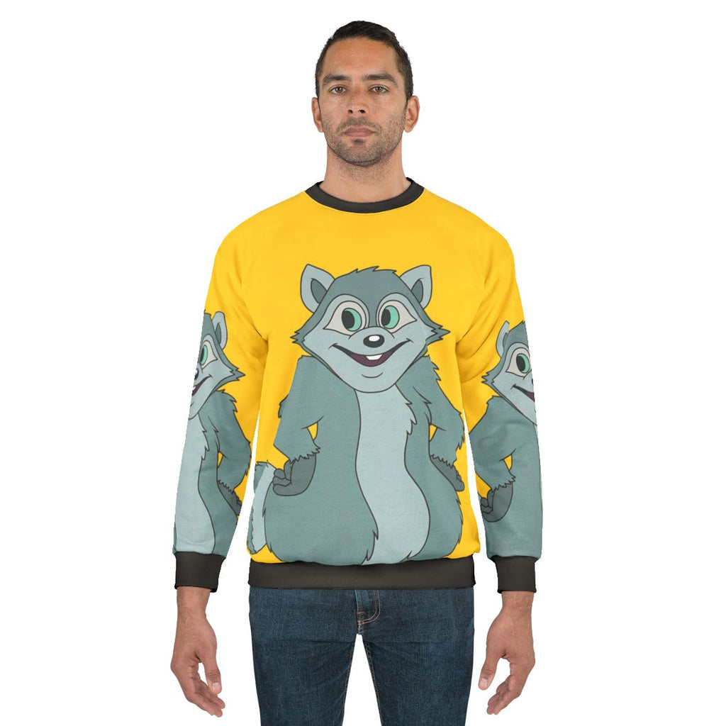Cheeky Raccoon Graphic Sweatshirt