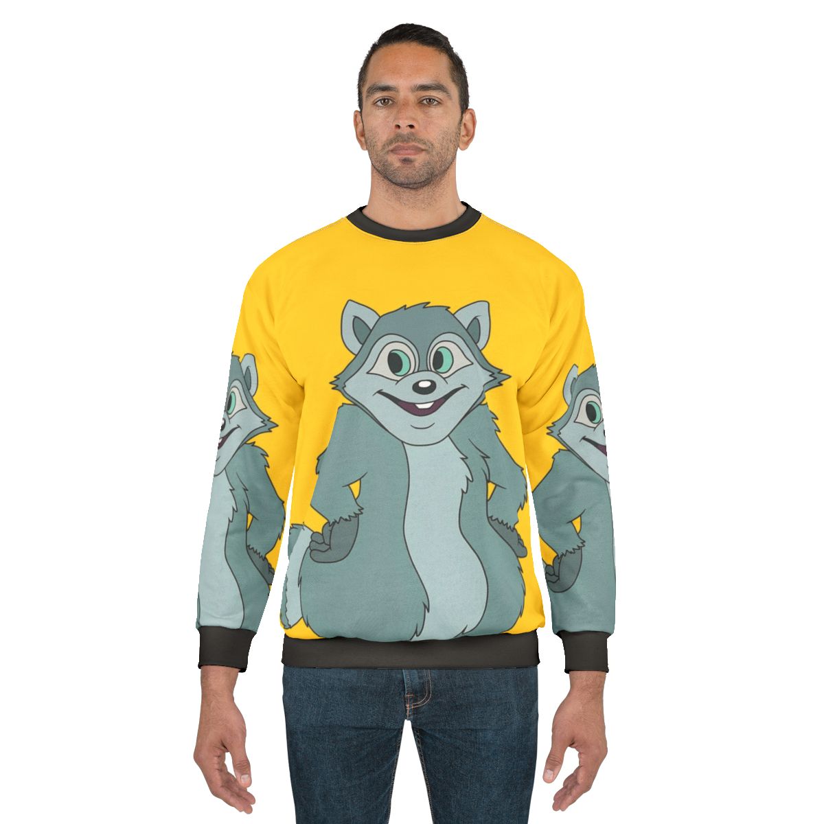 Cheeky Raccoon Graphic Sweatshirt