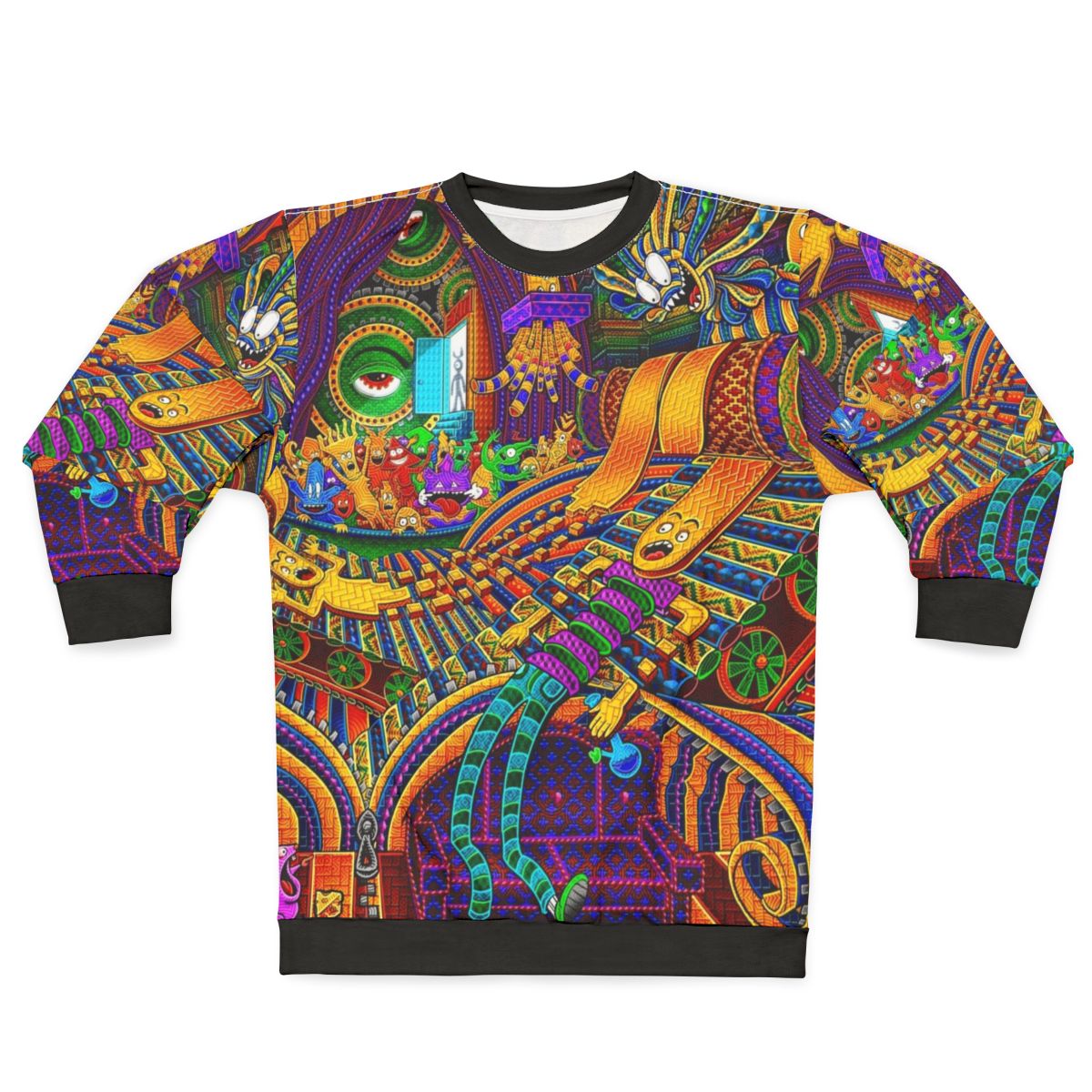 Consciousness sweatshirt with psychedelic and spiritual design