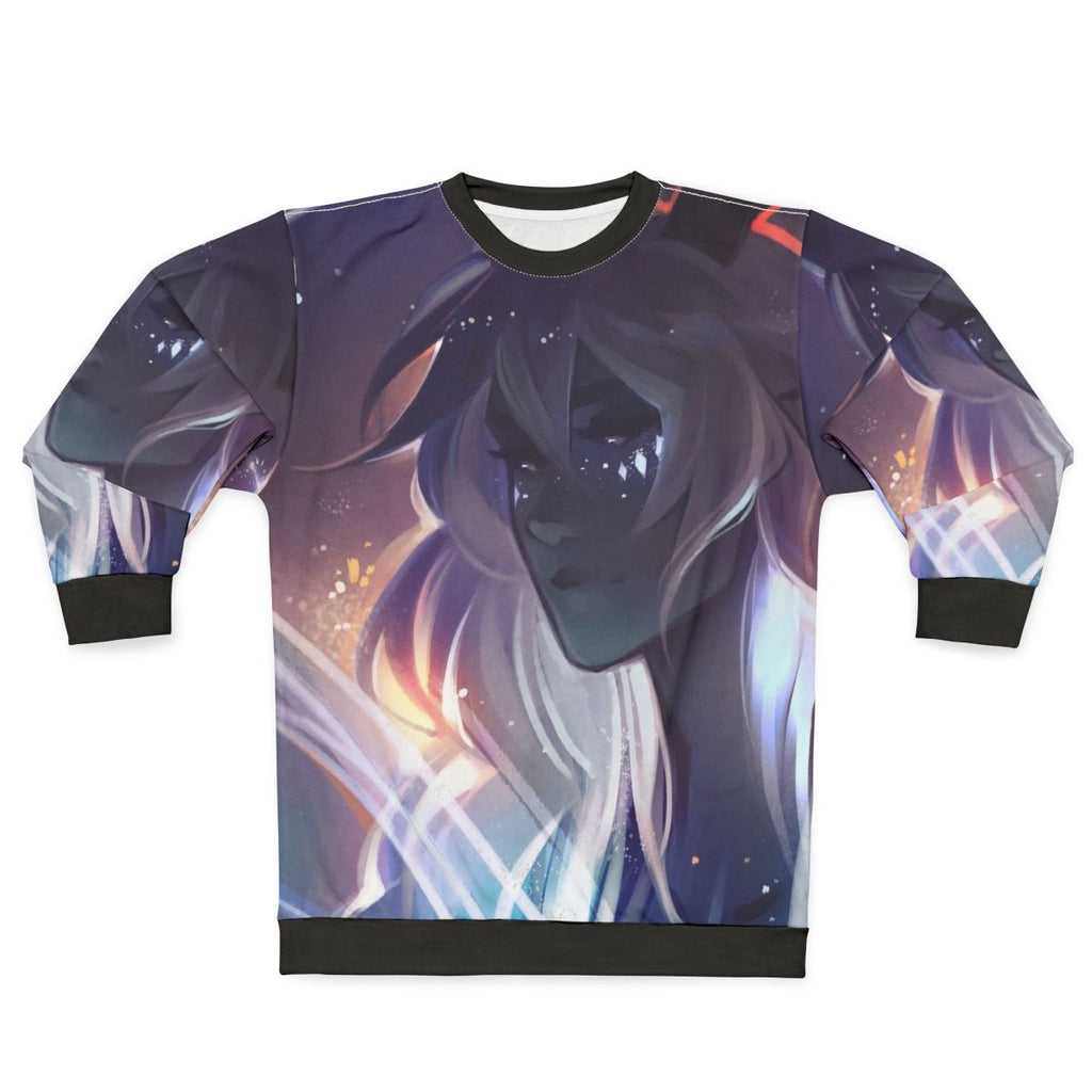 Cosmic galaxy print sweatshirt
