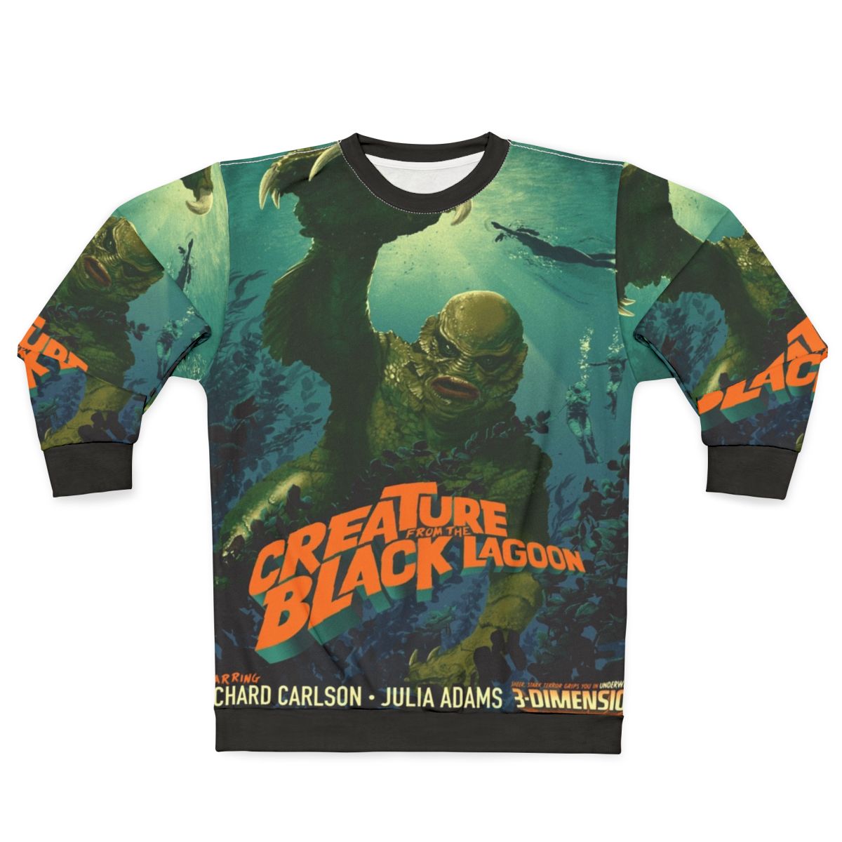 Creature from the Black Lagoon modern movie-inspired sweatshirt