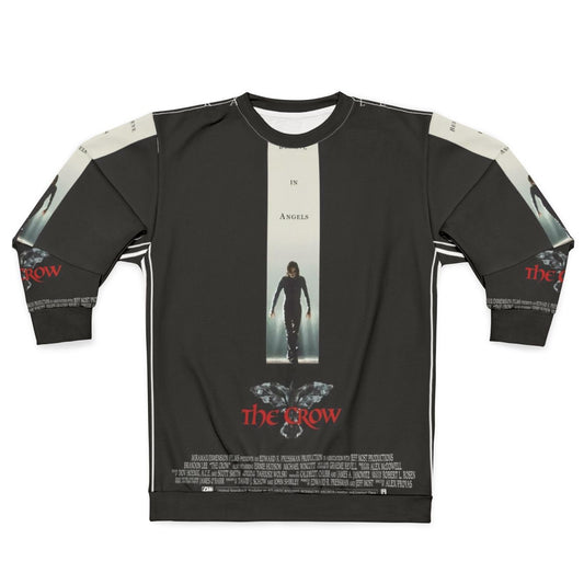 The Crow Movie Poster Sweatshirt featuring the iconic character Eric Draven