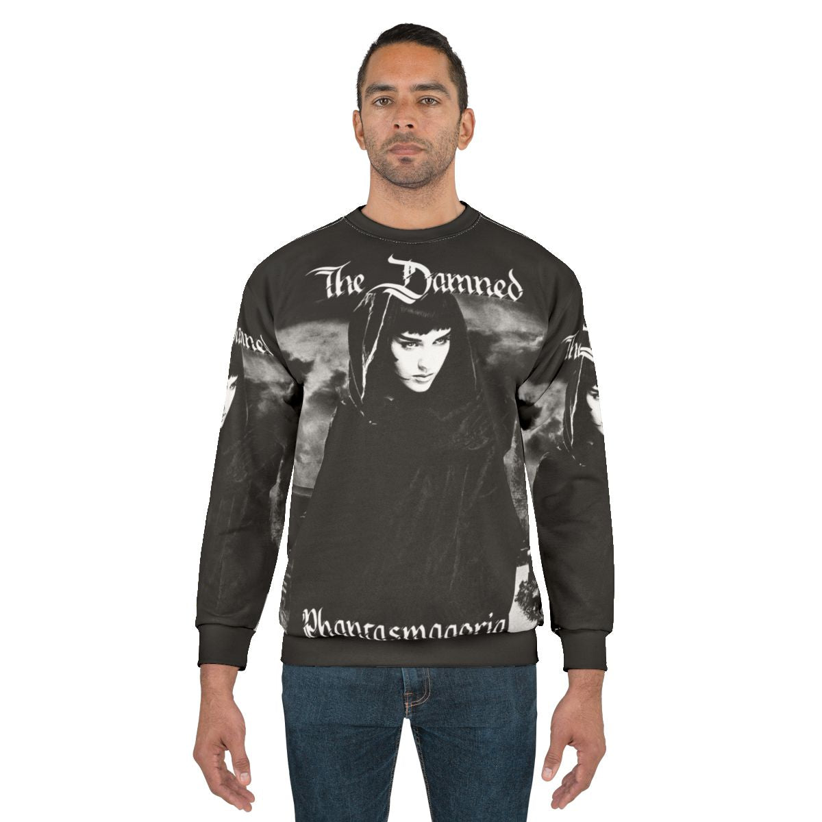 The Damned Phantasmagoria Goth Sweatshirt featuring a dark, gothic design