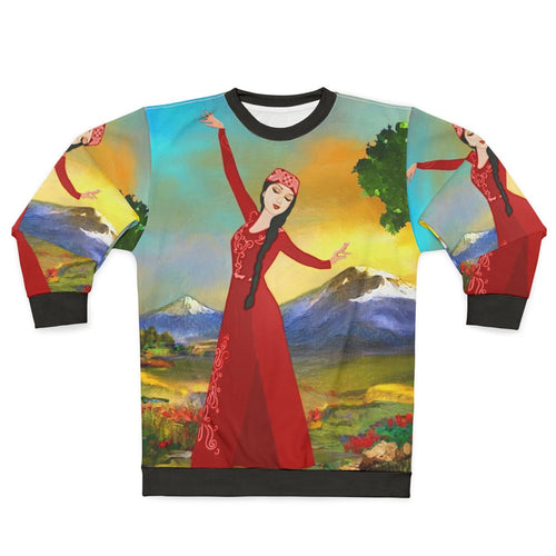Armenian dancer sweatshirt featuring the iconic Masis Ararat mountain