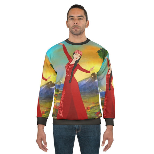 Armenian dancer sweatshirt featuring the iconic Masis Ararat mountain