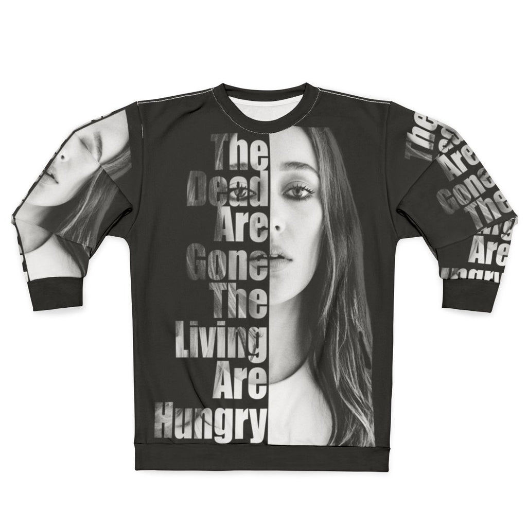 The Dead Are Gone The Living Are Hungry Sweatshirt featuring characters from The 100 and The Walking Dead