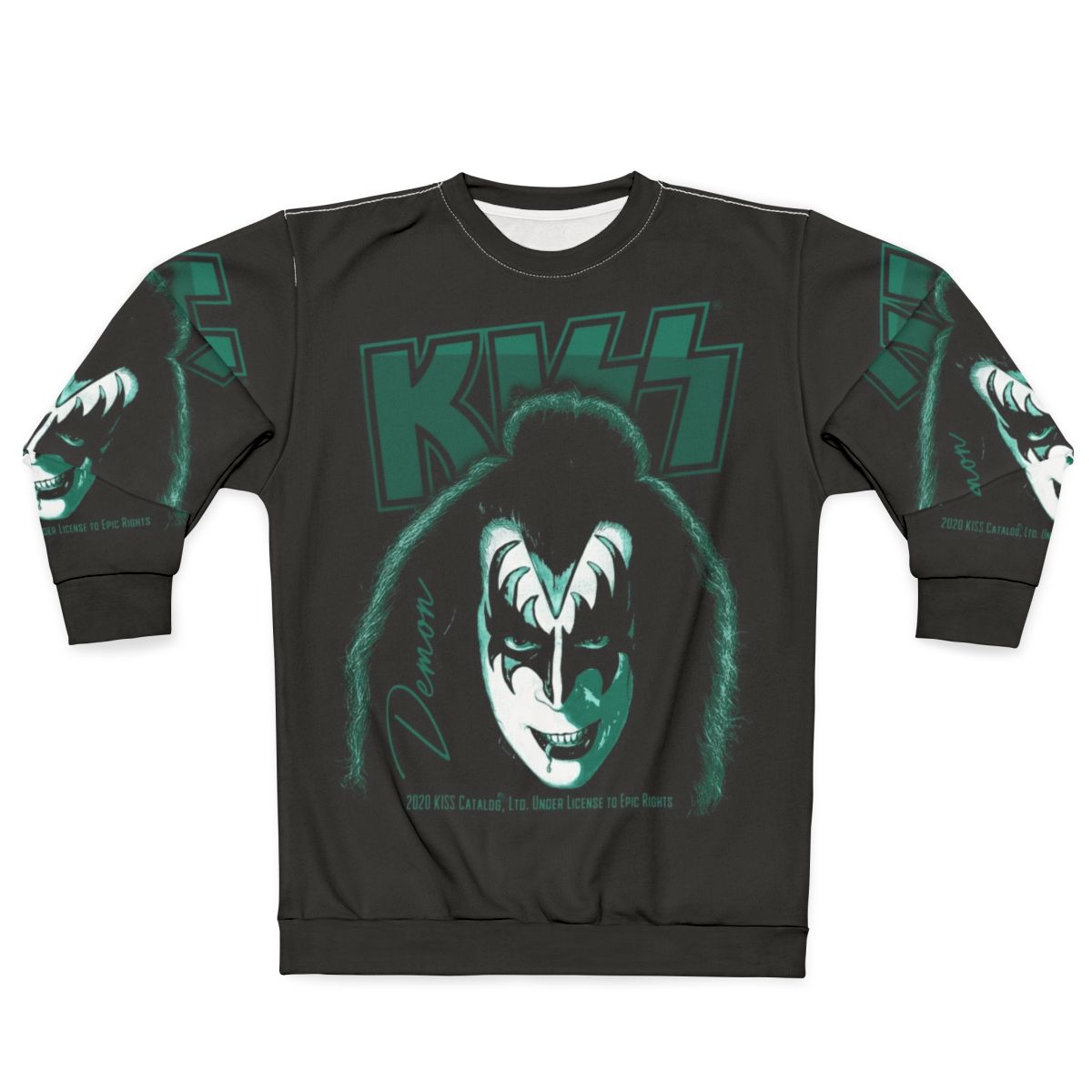 Demon Kiss Rock Band Sweatshirt with Kiss Fan Art Design