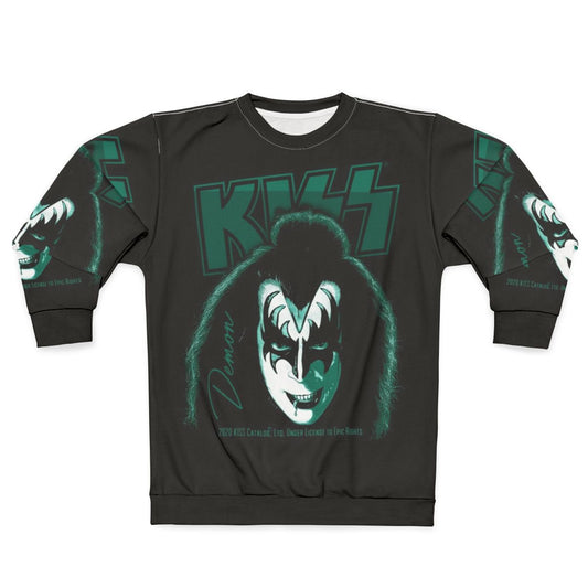 Demon Kiss Rock Band Sweatshirt with Kiss Fan Art Design