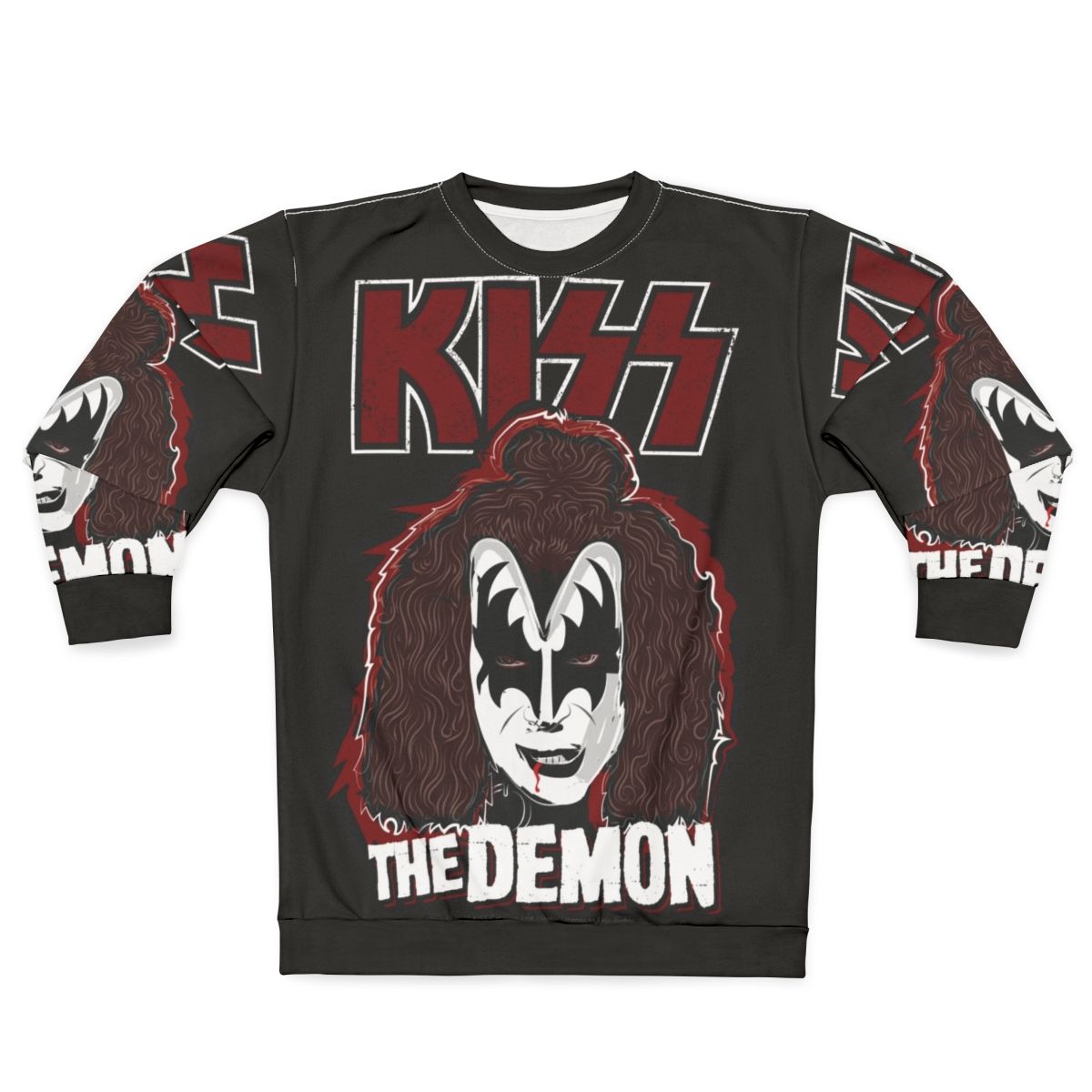 Kiss Sweatshirt featuring Demon Kiss fan art design