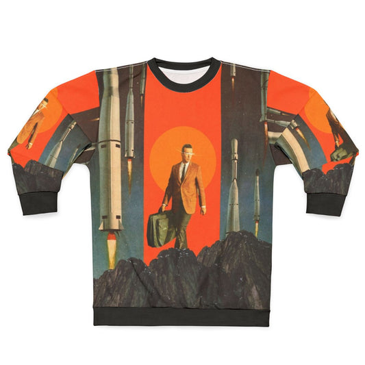 The Departure Sweatshirt - Retro Space Abstract Graphic Sweatshirt