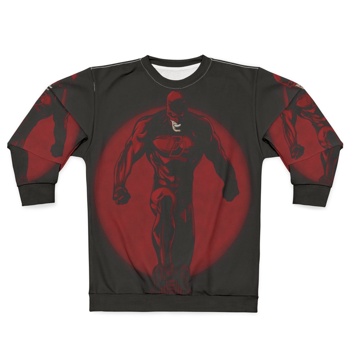 Devil Sweatshirt with Comic Superhero Design