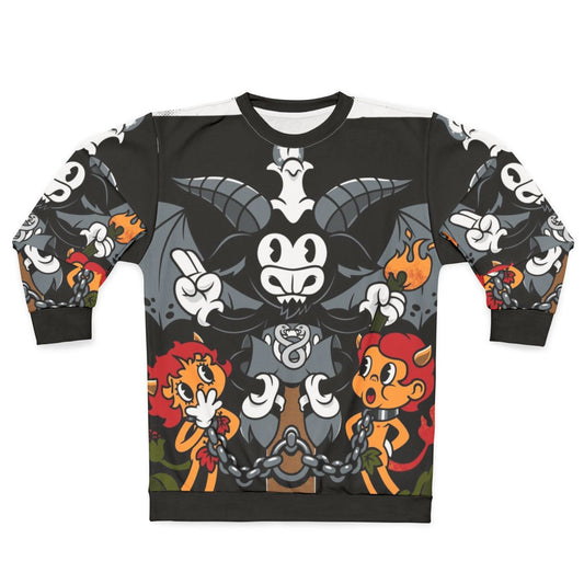 Devil tarot card Baphomet occult gothic sweatshirt