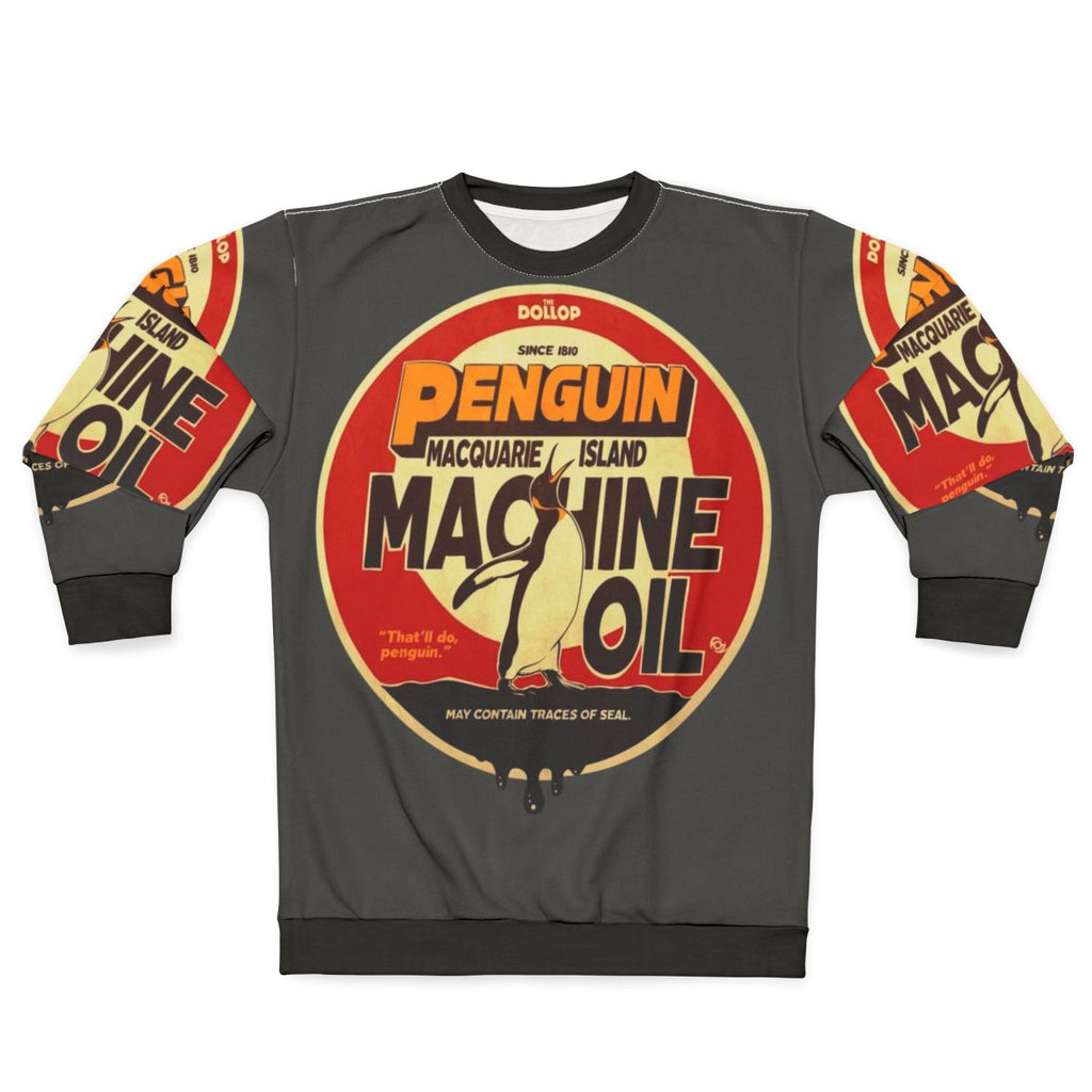 The Dollop Penguin Oil Comedy Podcast Sweatshirt