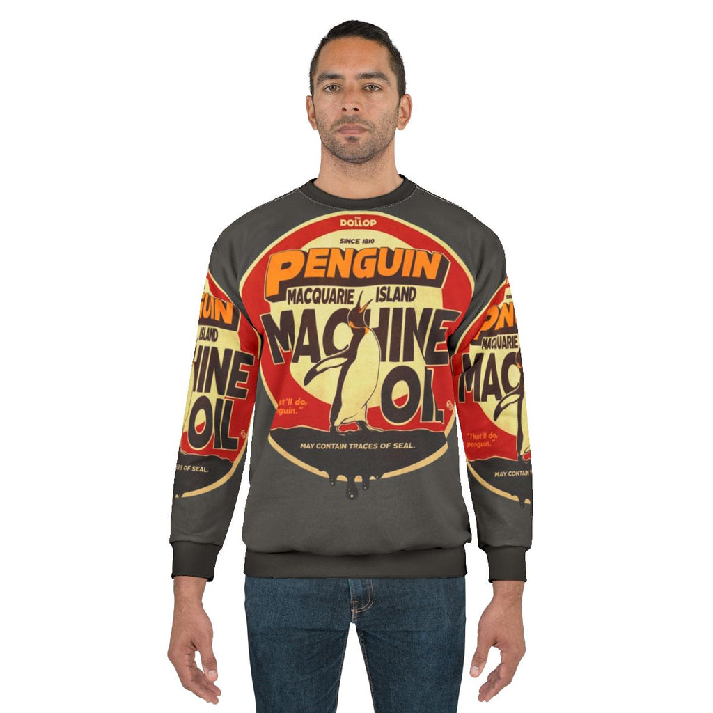 The Dollop Penguin Oil Comedy Podcast Sweatshirt