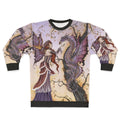 Enchanting fantasy dragon sweatshirt with fairy and dragon design