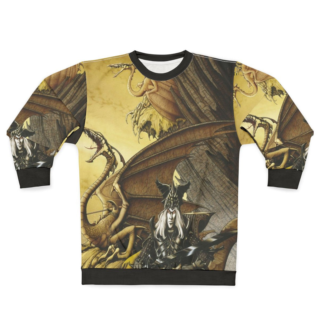 The Dragon Lord Sweatshirt featuring classic fantasy art
