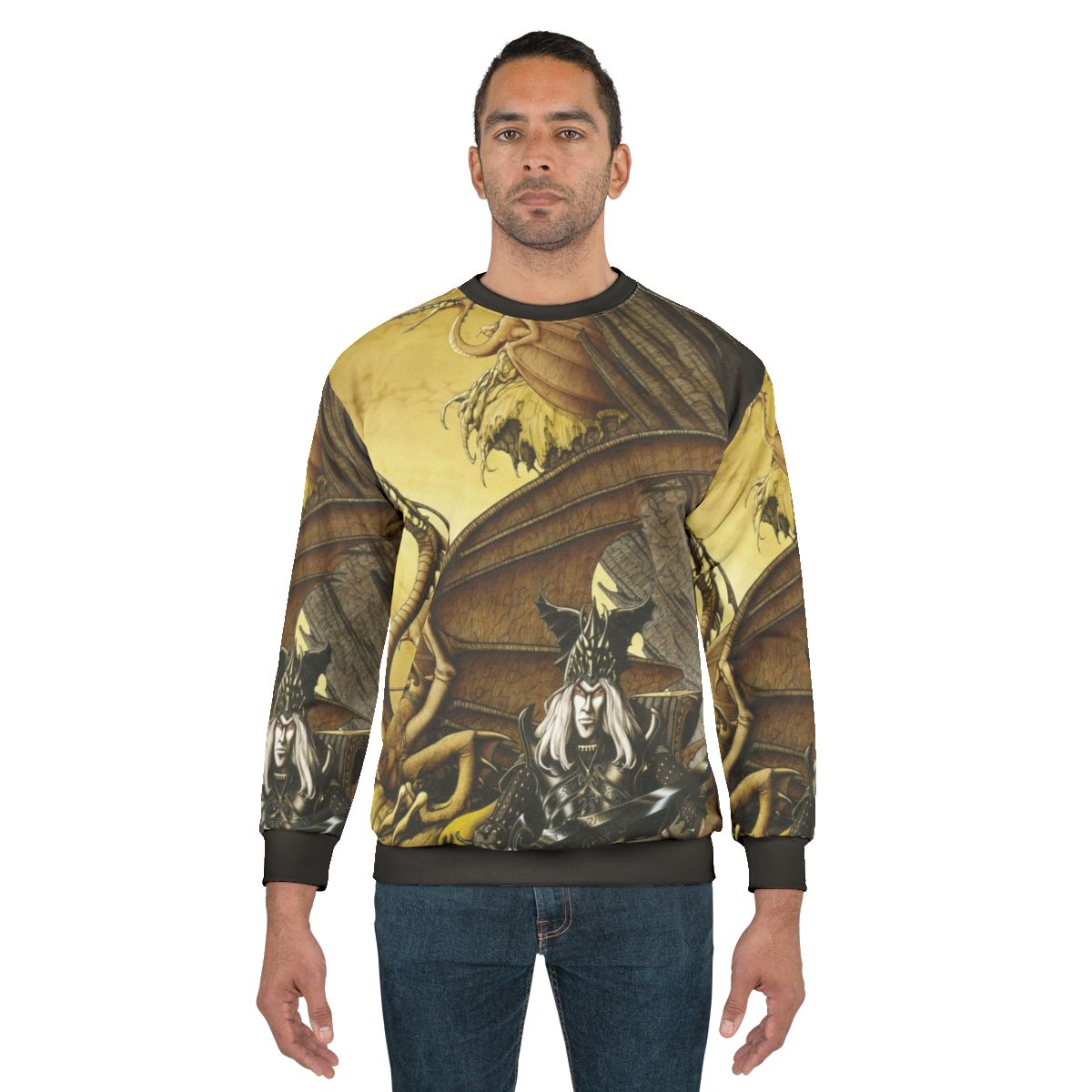 The Dragon Lord Sweatshirt featuring classic fantasy art
