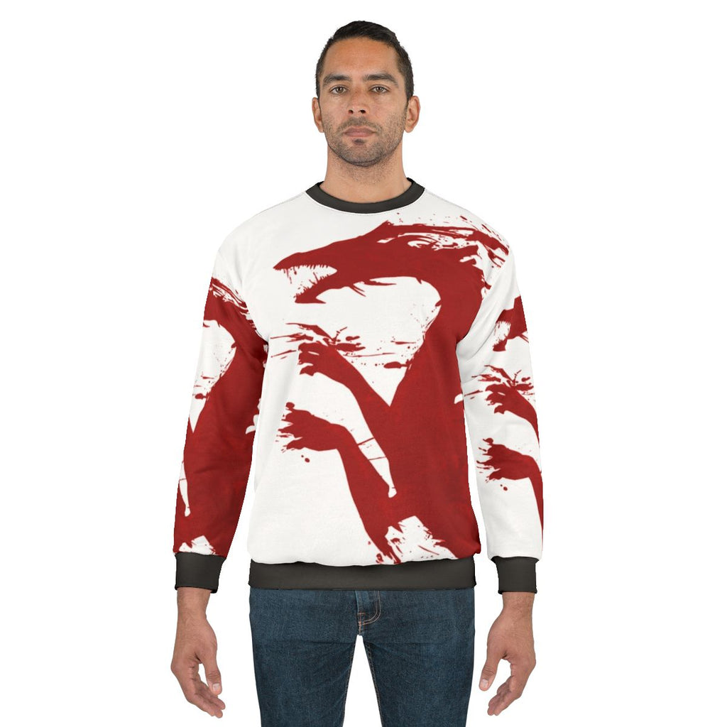 A dragon-themed sweatshirt for gamers and fans of the Dragon Age series