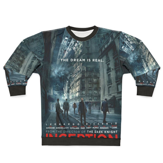 Inception Dream Sweatshirt featuring a graphic design inspired by the Christopher Nolan film