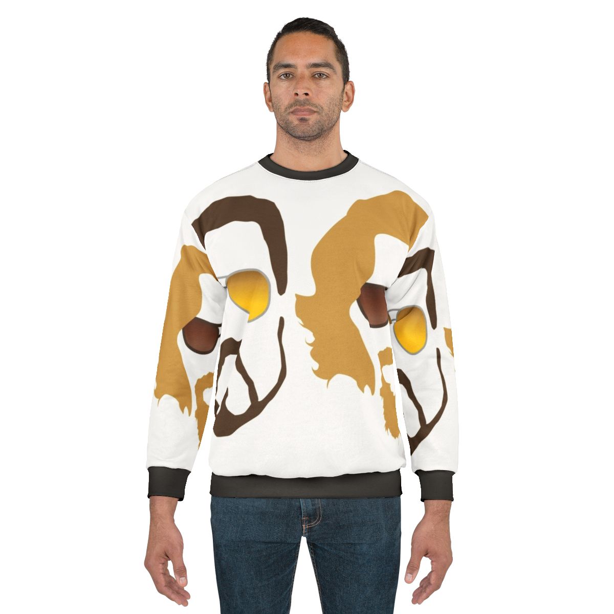 The Dude and Walter Sweatshirt, a classic movie merchandize from the cult classic film The Big Lebowski