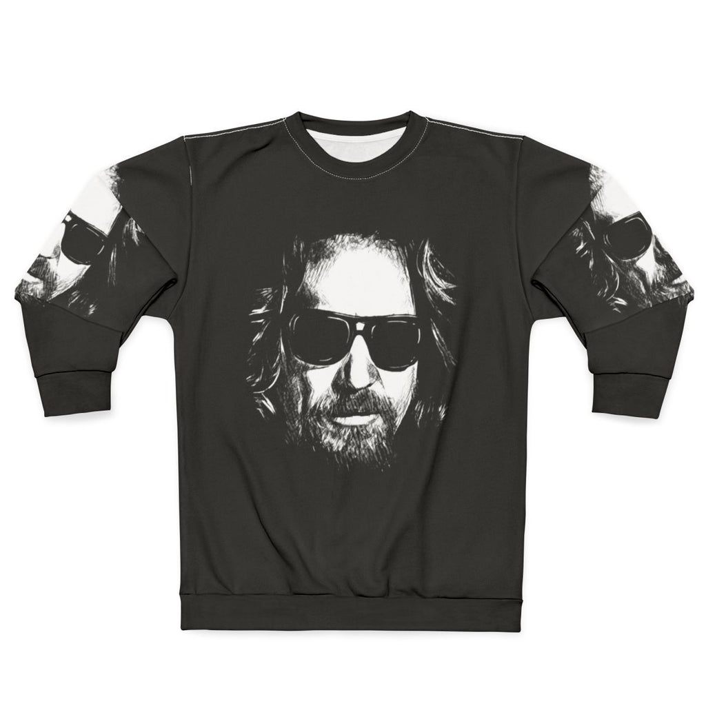 The Dude Sweatshirt featuring the iconic character from the Coen Brothers film The Big Lebowski