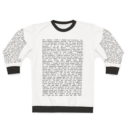 Entire Steamed Hams Script Simpsons Meme Sweatshirt