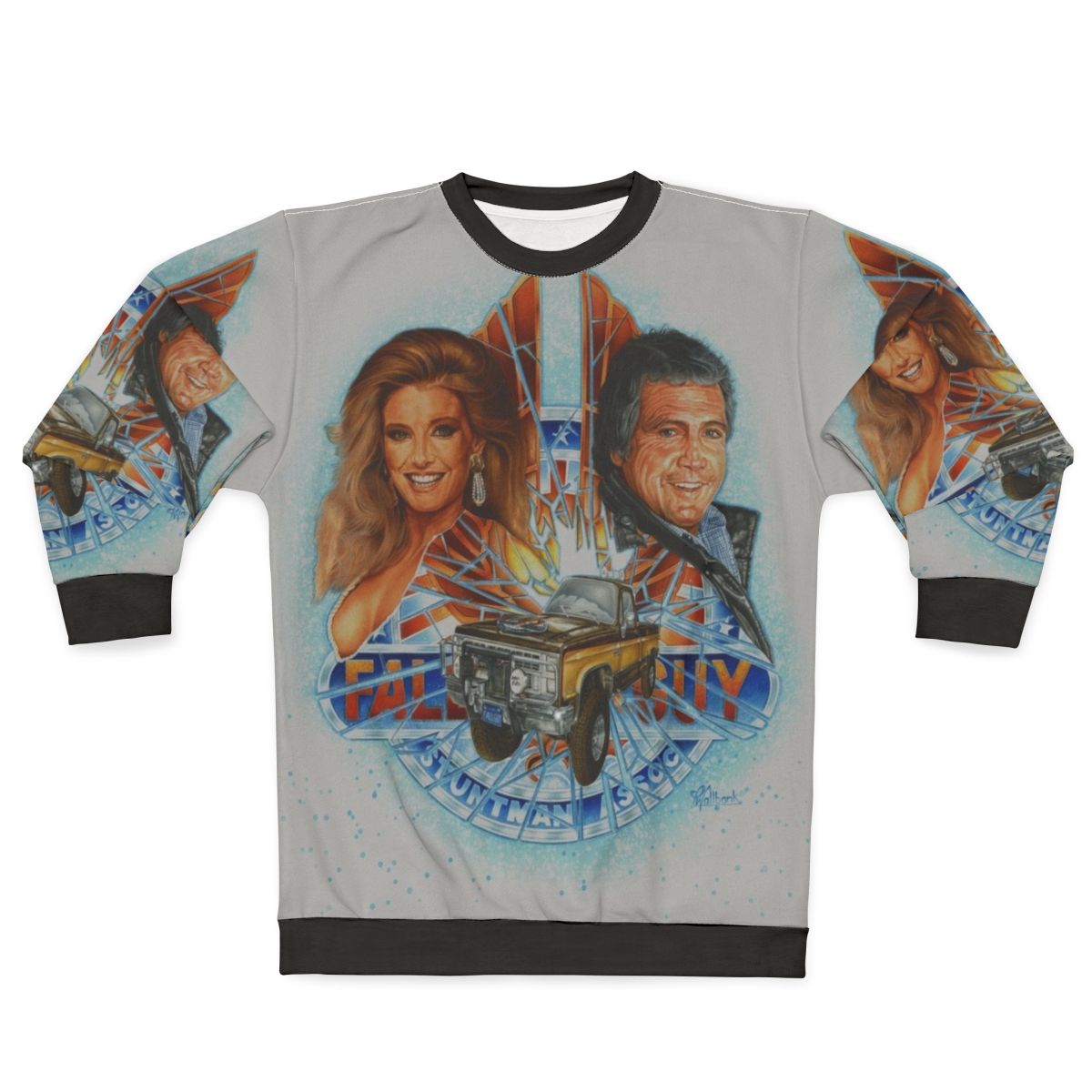 The Fall Guy Sweatshirt featuring Lee Majors in action