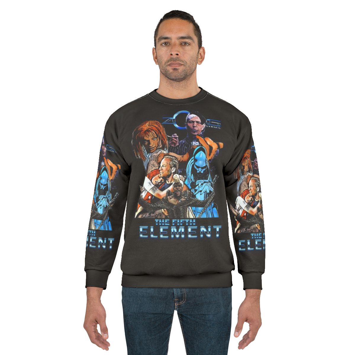 The Fifth Element Sweatshirt 2 featuring iconic sci-fi movie imagery