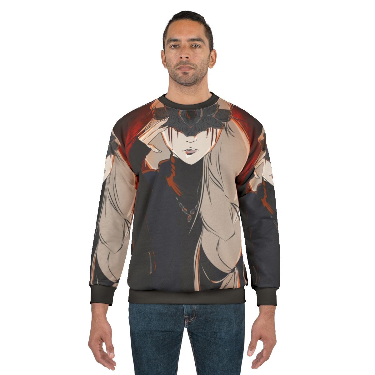 Dark Souls 3 Firekeeper sweatshirt featuring a portrait of the female character