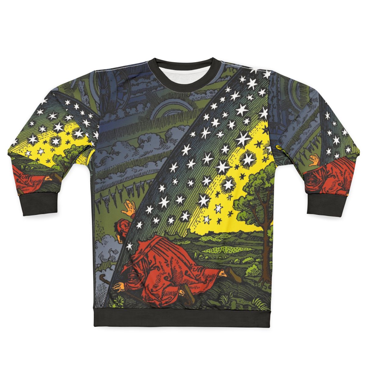 Religious Flammarion Engraving Hand Coloured Sweatshirt