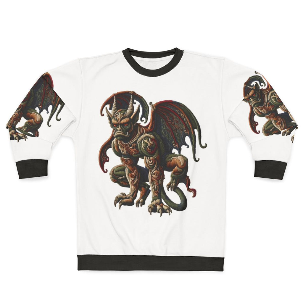 Gargoyle embroidered sweatshirt