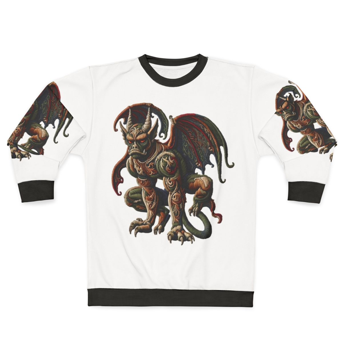 Gargoyle embroidered sweatshirt