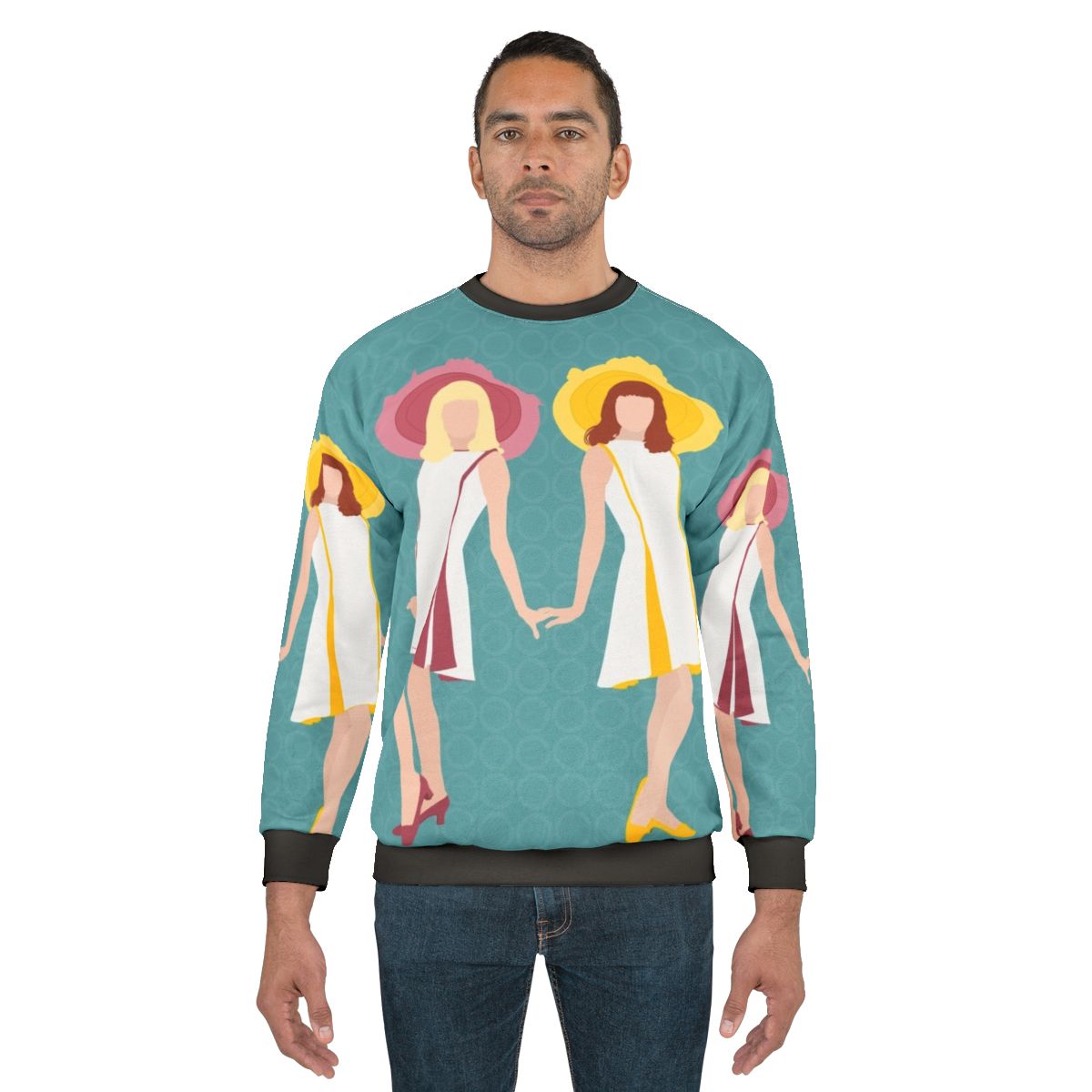 Gemini Twins Sweatshirt featuring the iconic film 'The Young Girls of Rochefort'