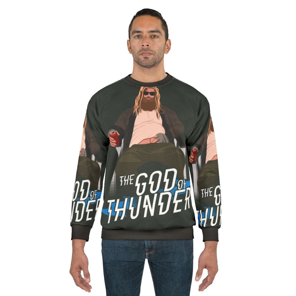 God of Thunder Marvel Avengers Superhero Parody Sweatshirt