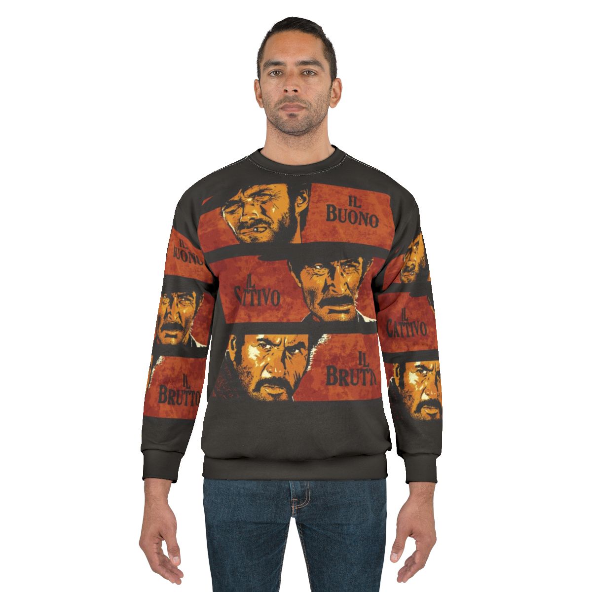 The Good, The Bad and The Ugly Sweatshirt featuring Clint Eastwood