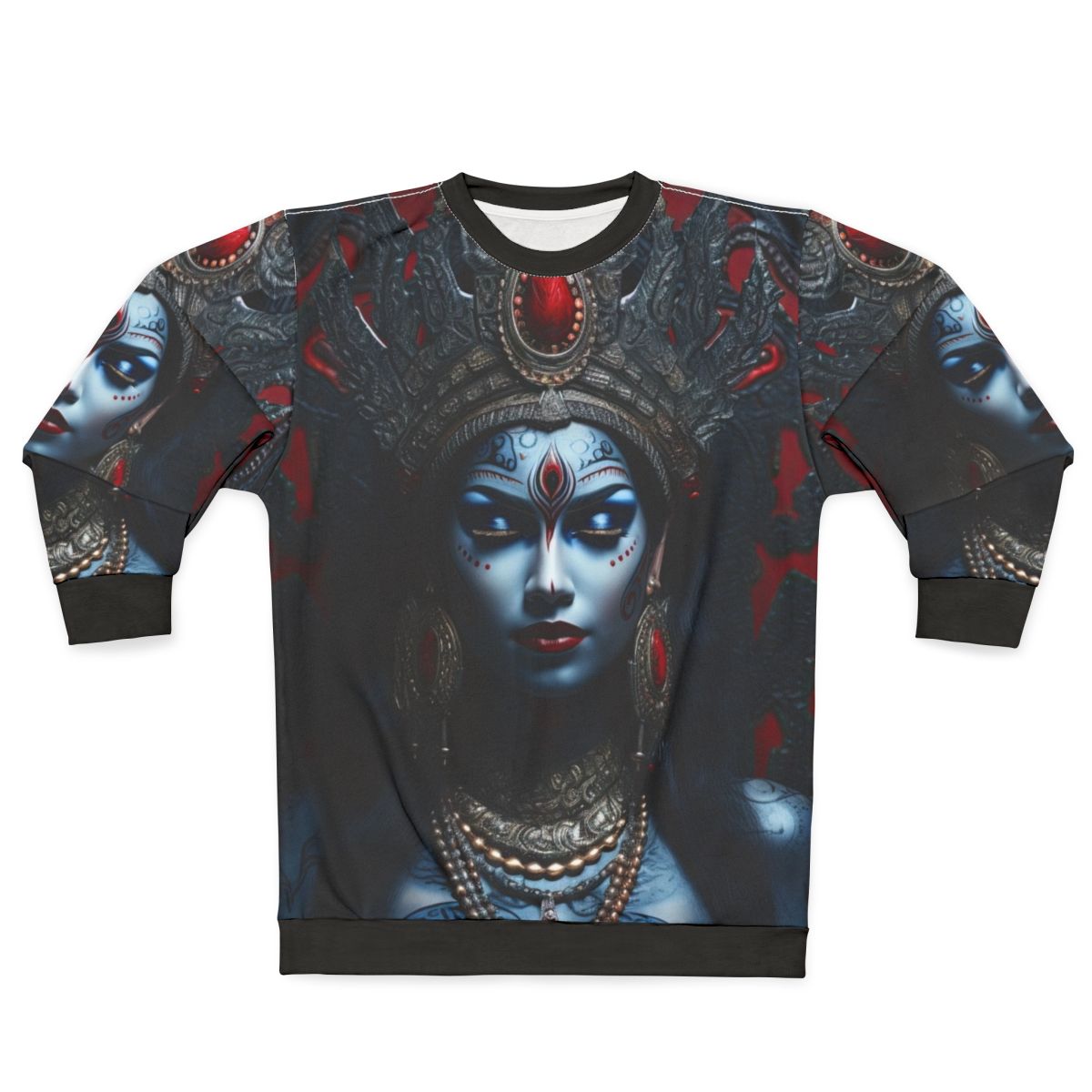 Kali Blue Goddess Hindu Sweatshirt