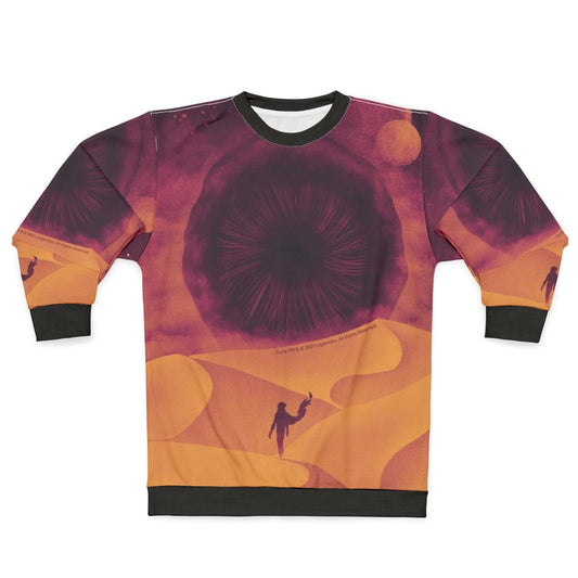 The Great Shai Hulud Dune Sweatshirt with Atreides and Harkonnen Symbols