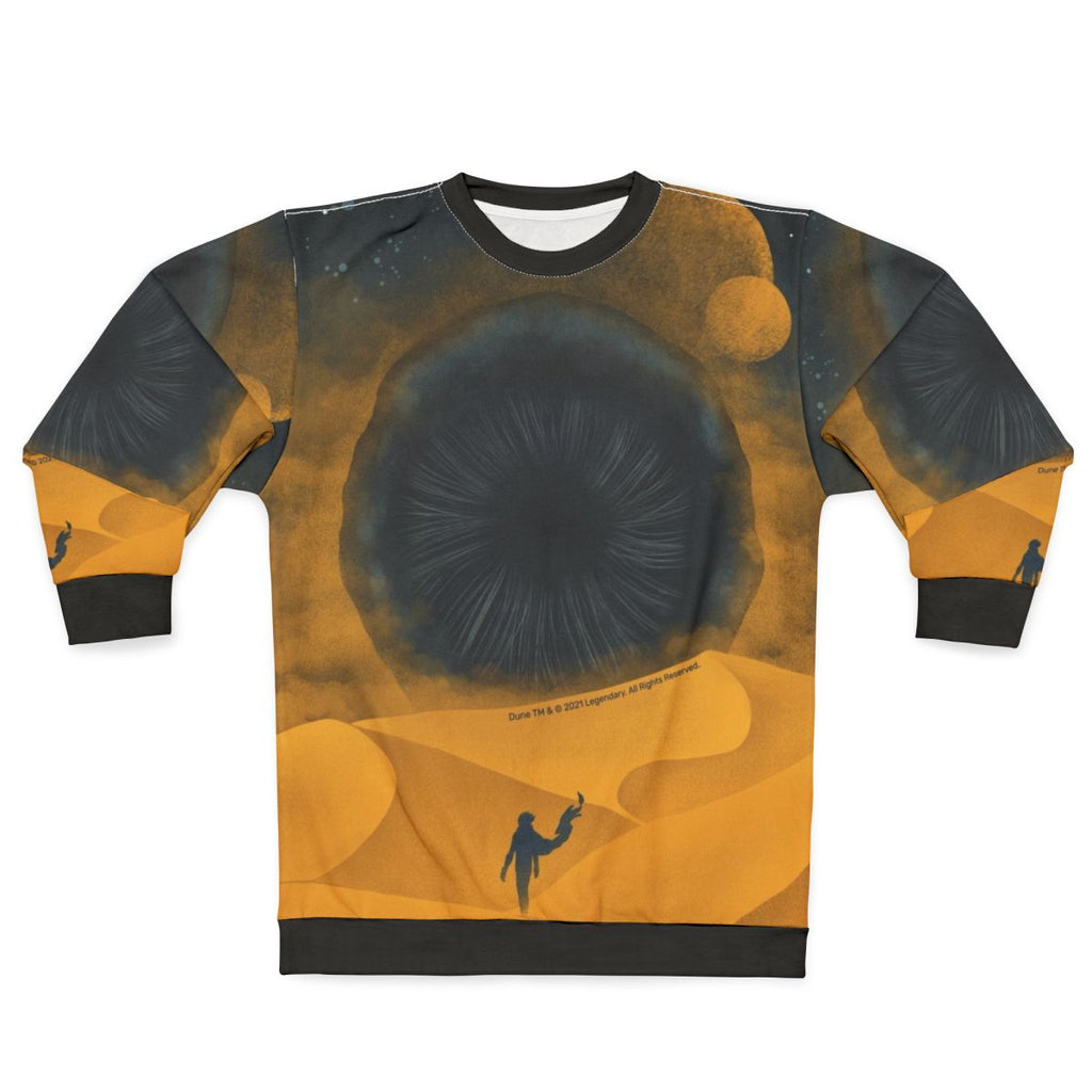 Dune inspired 'The Great Shai Hulud' yellow sand sweatshirt