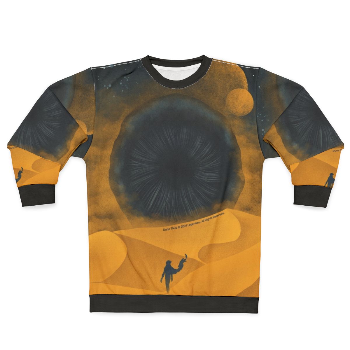 Dune inspired 'The Great Shai Hulud' yellow sand sweatshirt