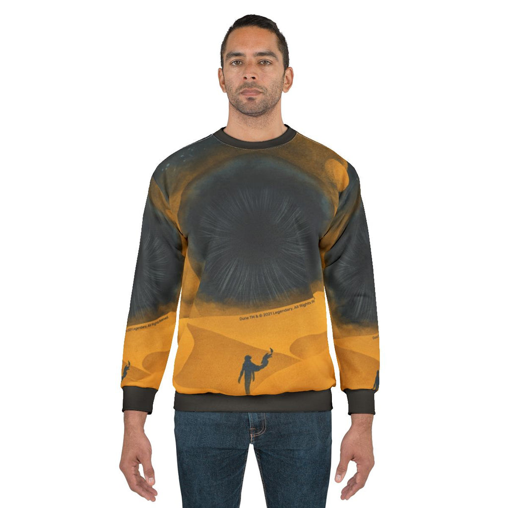 Dune inspired 'The Great Shai Hulud' yellow sand sweatshirt