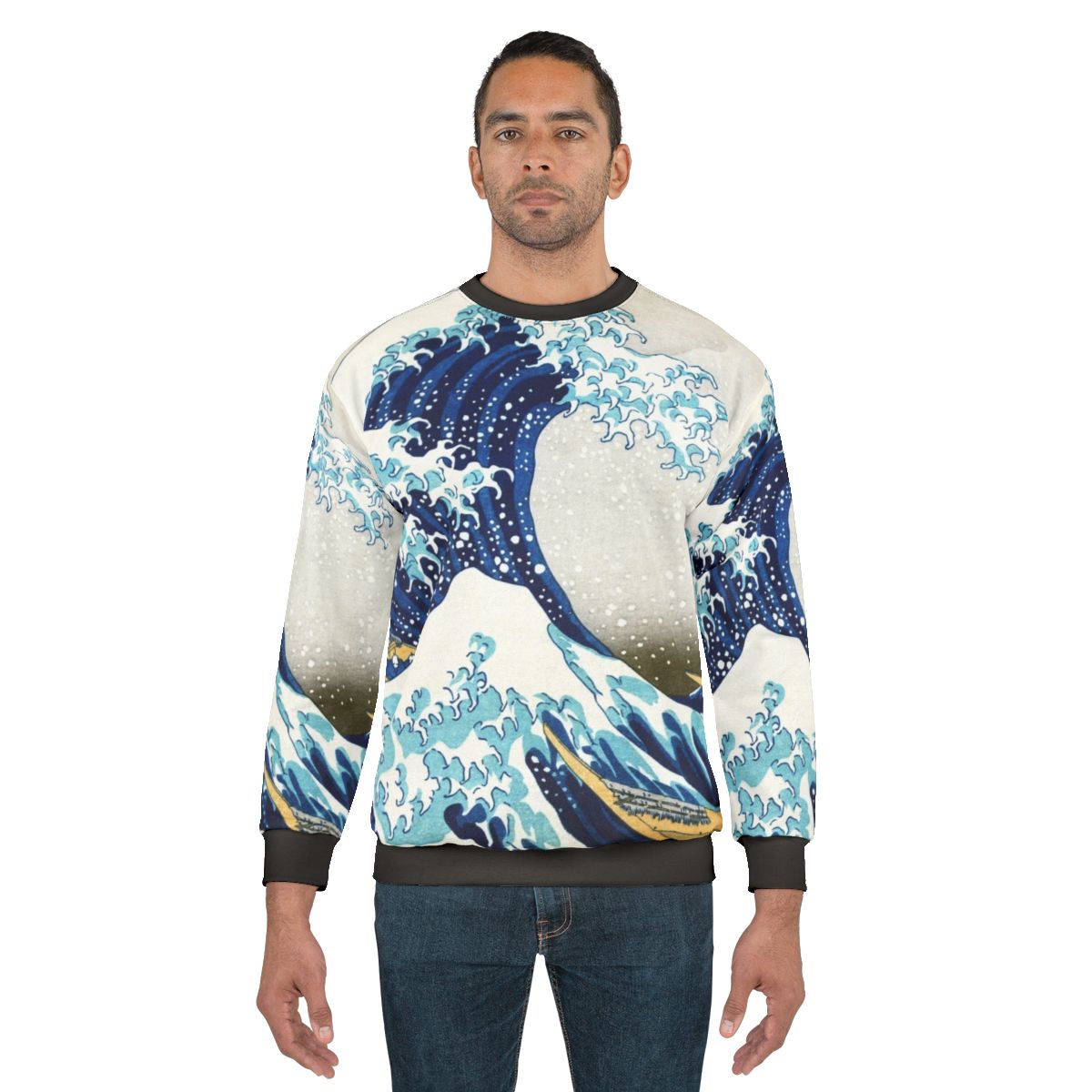 Vintage Ukiyo-e "The Great Wave of Kanagawa" Japanese Art Sweatshirt