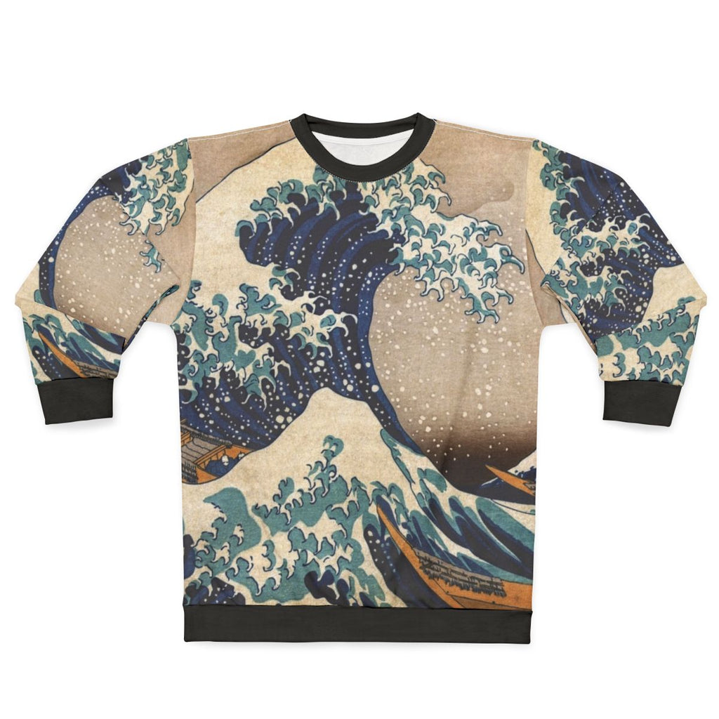 "The Great Wave Off Kanagawa" Japanese art sweatshirt