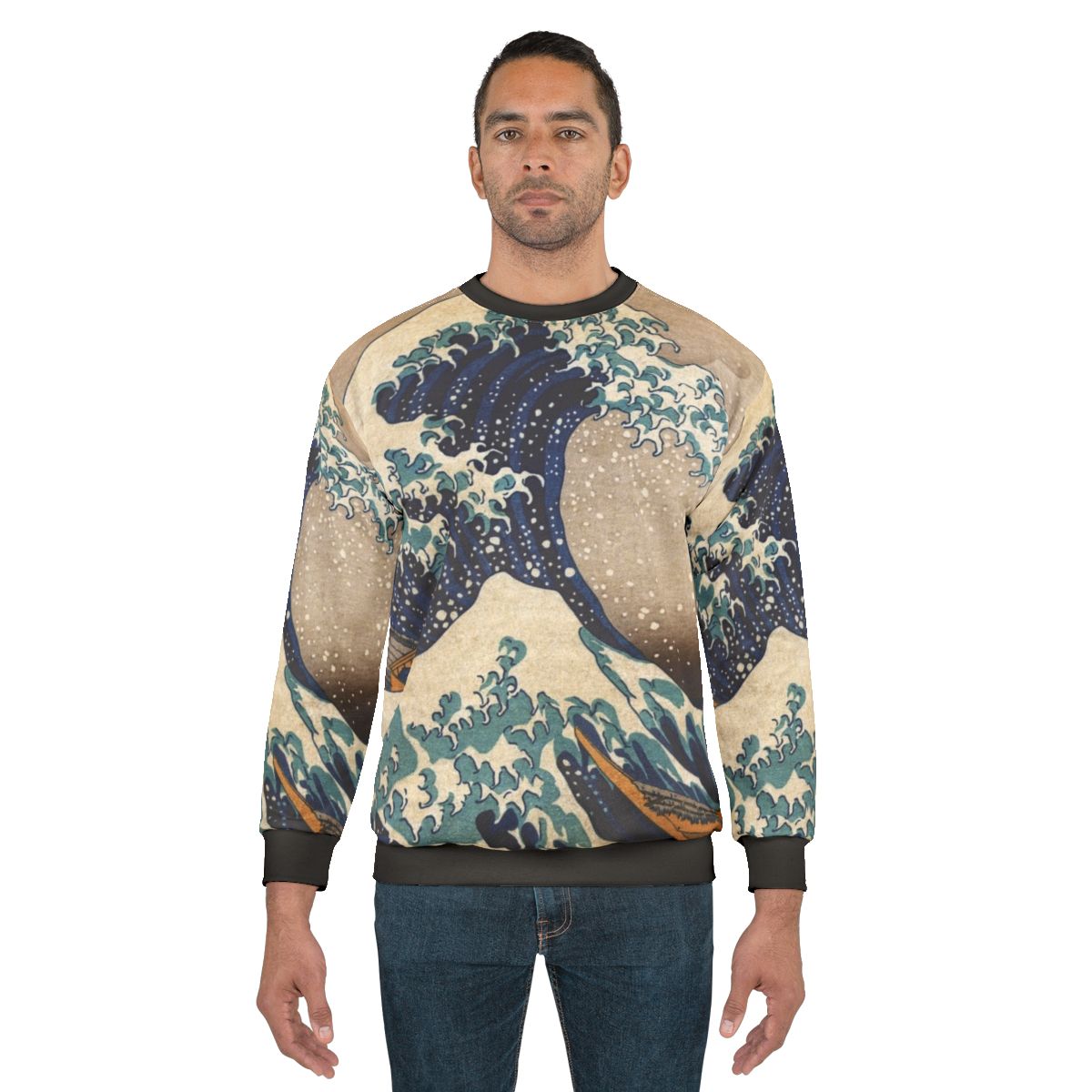 "The Great Wave Off Kanagawa" Japanese art sweatshirt