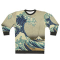 Stylish Japanese wave design sweatshirt