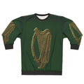 Green Irish Celtic Harp Sweatshirt