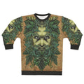 Green Man Sweatshirt with Intricate Ornate Design