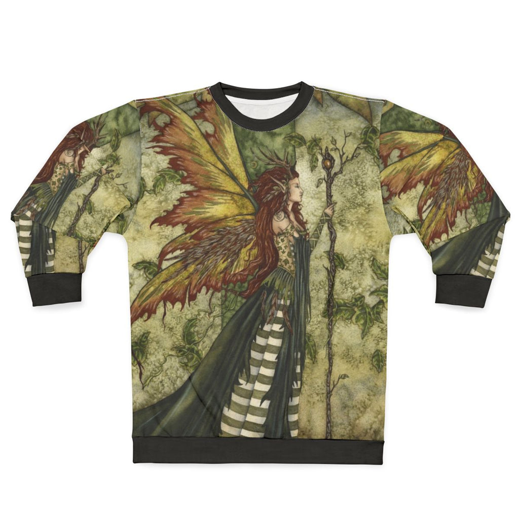 Fairy Fantasy Green Women's Sweatshirt by Amy Brown