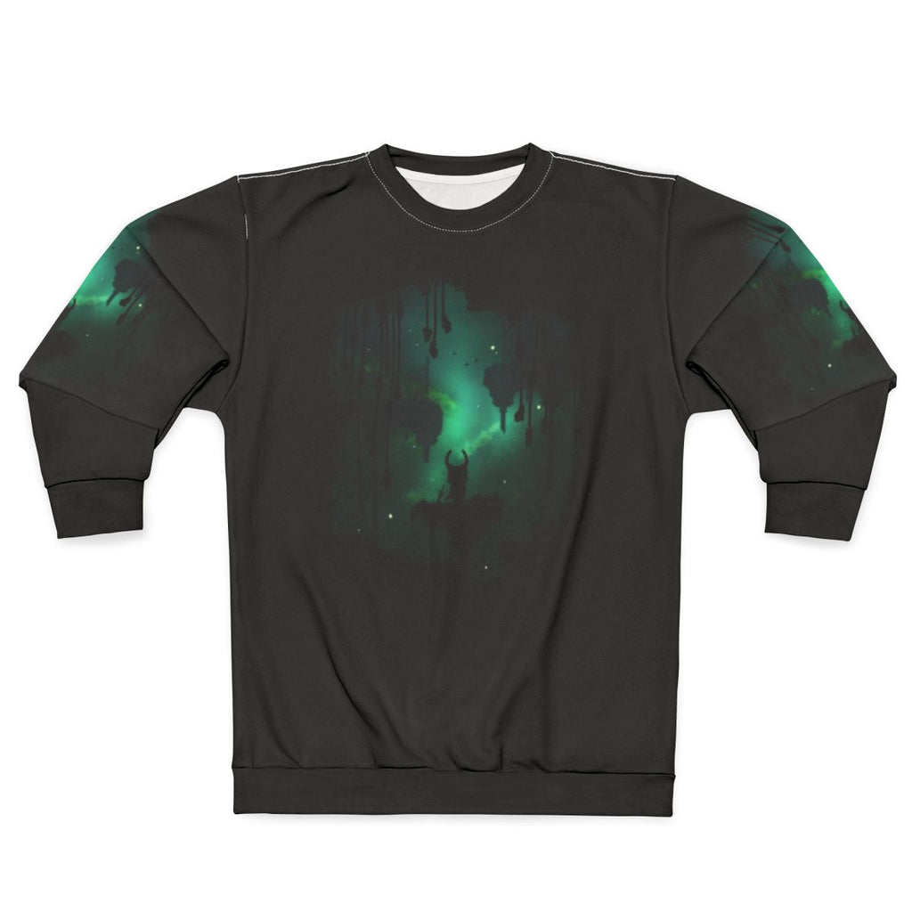 Nature-inspired 'Greenpath' sweatshirt for Hollow Knight fans