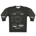 GT40 Blueprint Sweatshirt - Vintage Car Art